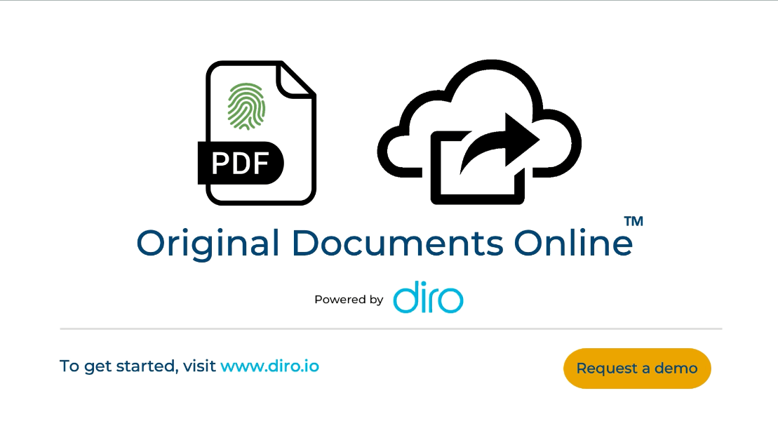 DIRO Online Document Verification